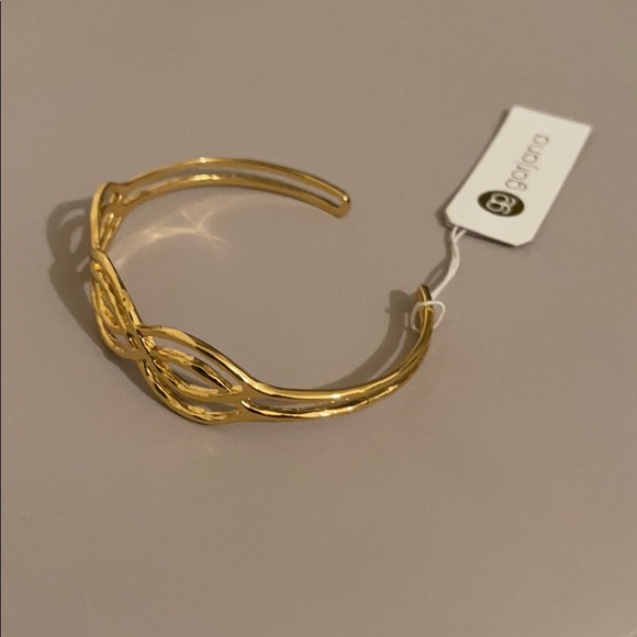 ✨NWT-~Gorjana 18k Gold Plated Mesa Cuff bracelet - Picture 4 of 8